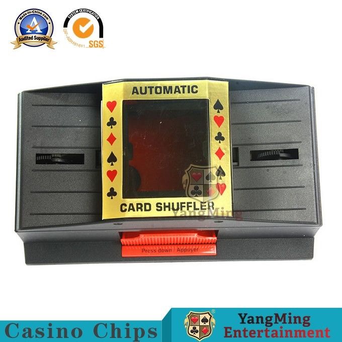 Kualitas 2 Baterai Tunggal Plastik Mesin Shuffle Poker / 1-2 Shuffler Kartu Manual Wakil Klub Hiburan pabrik