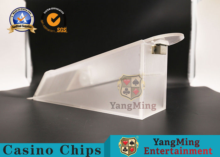 คุณภาพ รองเท้าไพ่คาสิโน 370 * 150 * 100 มม. / รองเท้าตัวแทนจำหน่ายโป๊กเกอร์ใสสำหรับบาคาร่า โรงงาน