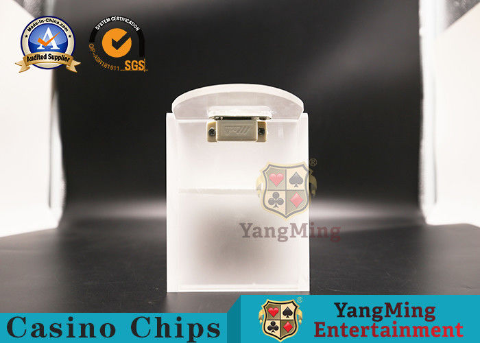 คุณภาพ รองเท้าไพ่คาสิโน 370 * 150 * 100 มม. / รองเท้าตัวแทนจำหน่ายโป๊กเกอร์ใสสำหรับบาคาร่า โรงงาน