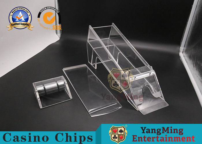 الجودة التخصيص Full Clear 8 Deck Card Shoe Standard أوراق اللعب آلة التعامل مع البطاقات مصنع
