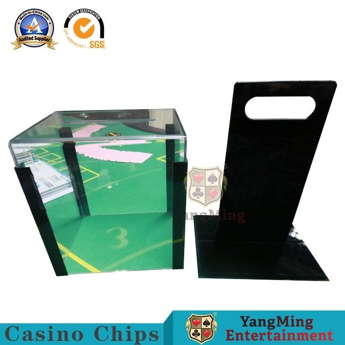 Quality Gambling RFID Chips Acrylic Carrier Portable Poker Chip Holder With Tray For 1000 Pcs 40mm Casino Poker Chips factory