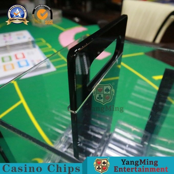 Quality Gambling RFID Chips Acrylic Carrier Portable Poker Chip Holder With Tray For 1000 Pcs 40mm Casino Poker Chips factory