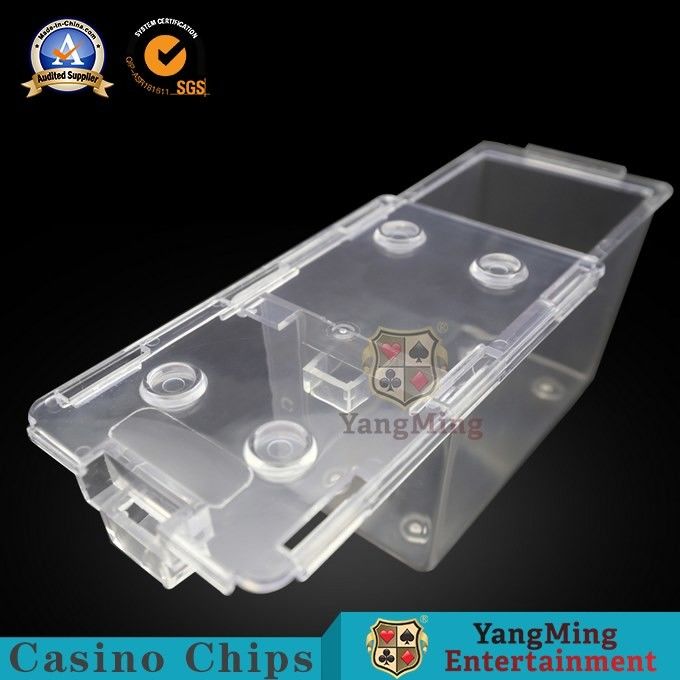 Qualité support d'écart de sécurité de cartes de jeu de plate-forme du transporteur 8 de cartes d'acrylique d'accessoires de jeu du casino 195g pour le Tableau de baccara usine