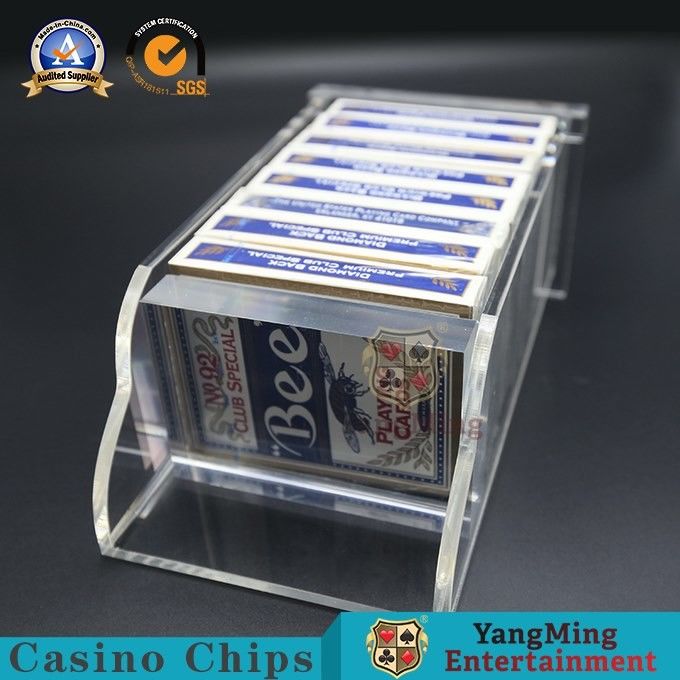 Quality Plastic 8 Decks Playing Card Discard Holder / Box Casino Poker Table Games Dedicated Accessories factory