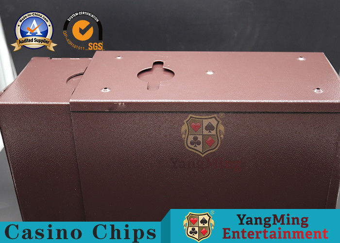 Qualität Große Kapazitäts-Metalleisen-Doppelt-Bargeld-Kasten mit Verschluss kundengebundenem Metall spielendes Schlüsselaccessorie Fabrik