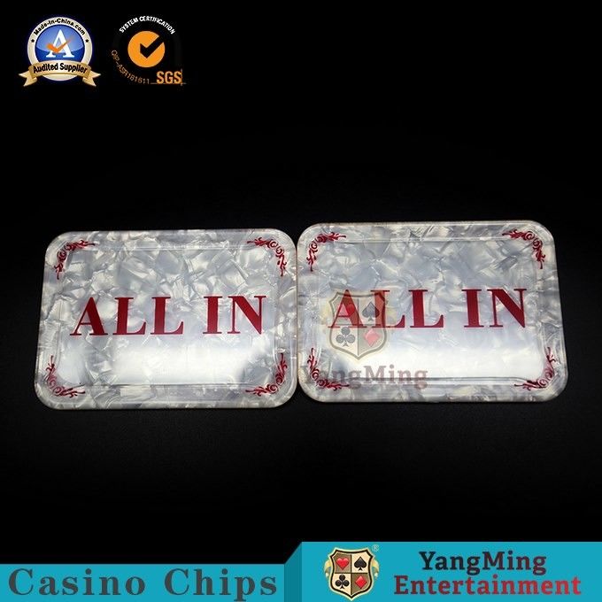 Qualità La scommessa di gioco dei giochi della Tabella del poker del Texas Holdem del bottone su ordinazione del commerciante vince la marca fabbrica