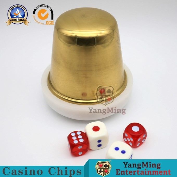 Qualidade O pôquer de jogo de cobre puro Vip da BO do copo de dados do ouro da liga de alumínio sic coloca o costume fábrica