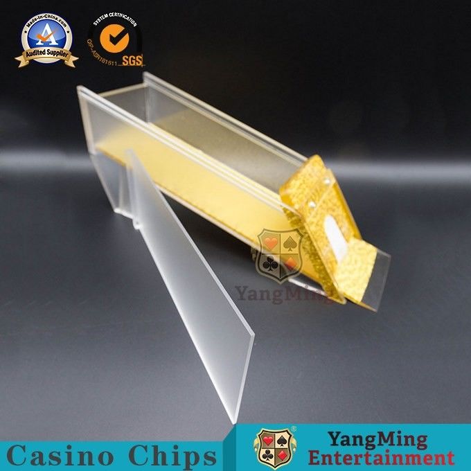 คุณภาพ โรงงานออกแบบที่กำหนดเอง F Rosted เล่นไพ่ Shuffler Baccarat โต๊ะโป๊กเกอร์ 8 ดาดฟ้าทิ้งรองเท้า โรงงาน