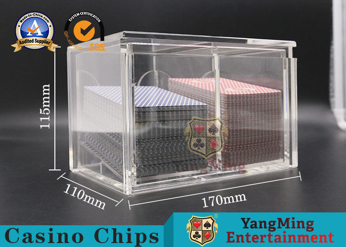Transparent Plastic Playing Cards Carrier 8 Decks Cards Dealer Holder