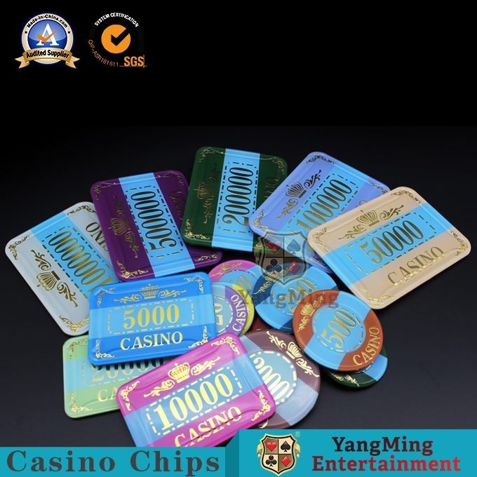 Quality Crown Chip Invisible Casino Poker Chips Anti Counterfeiting factory