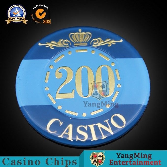 Quality Crown Chip Invisible Casino Poker Chips Anti Counterfeiting factory