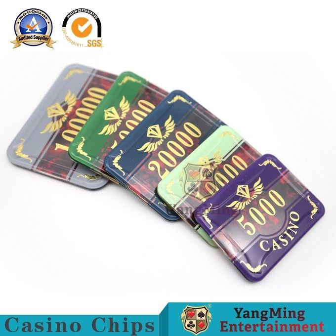 Kwaliteit 760 het Amerikaanse ABS van PCs Muntstuk Texas Hold van Clay Chip Set Iron Core Chip hen Spel Speciaal Anti-Counterfeit Chip Factory Spot fabriek