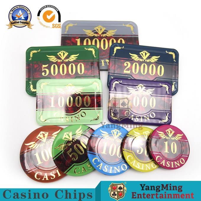 Kwaliteit 760 het Amerikaanse ABS van PCs Muntstuk Texas Hold van Clay Chip Set Iron Core Chip hen Spel Speciaal Anti-Counterfeit Chip Factory Spot fabriek