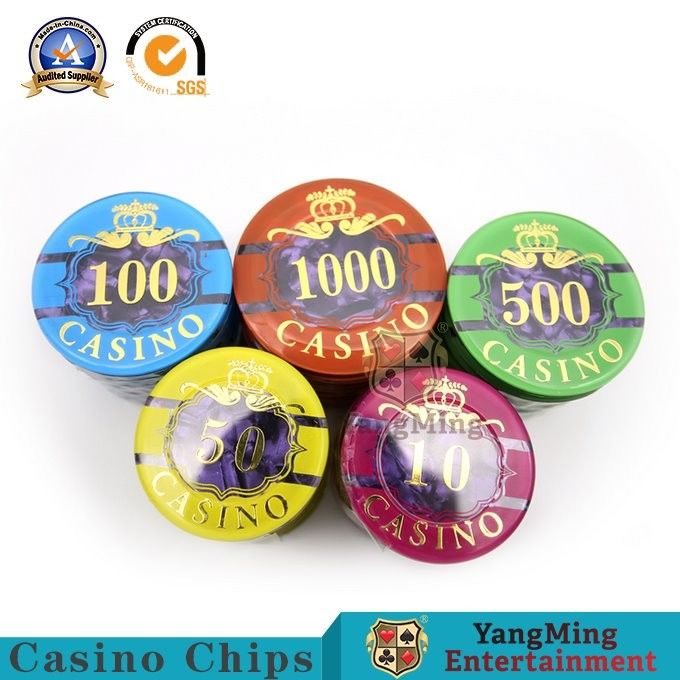 Kualitas 760 Pcs Amerika ABS Tanah Liat Plastik Chip Set Texas Hold 'Em Permainan Khusus Inti Besi Anti-Pemalsuan Chip Mata Uang pabrik