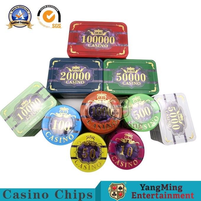 Kualitas 760 Pcs Amerika ABS Tanah Liat Plastik Chip Set Texas Hold 'Em Permainan Khusus Inti Besi Anti-Pemalsuan Chip Mata Uang pabrik