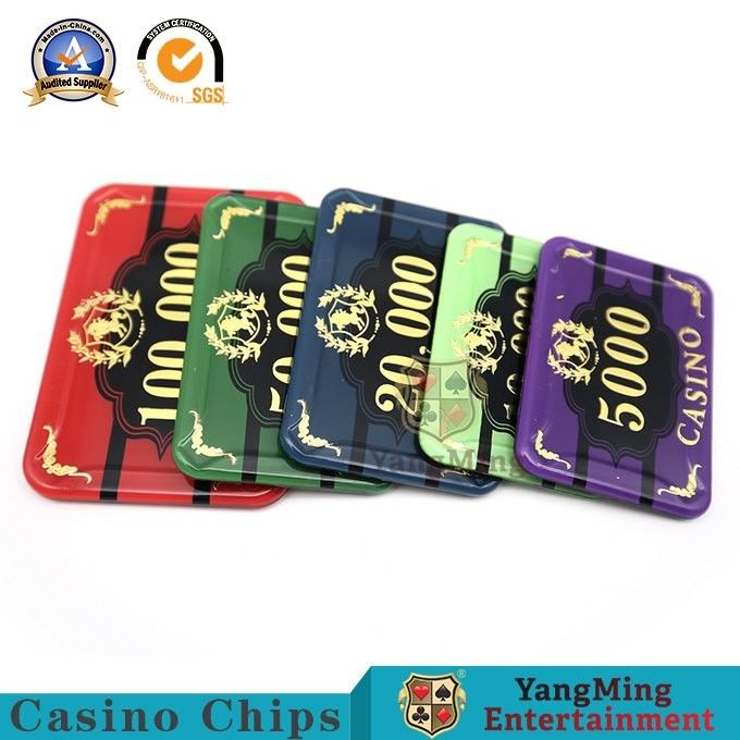 Quality 760 Chip Set Texas Black Jack Bronzing Chip Two-Layer Acrylic Anti-Counterfeit Chip Spot Support Customization factory