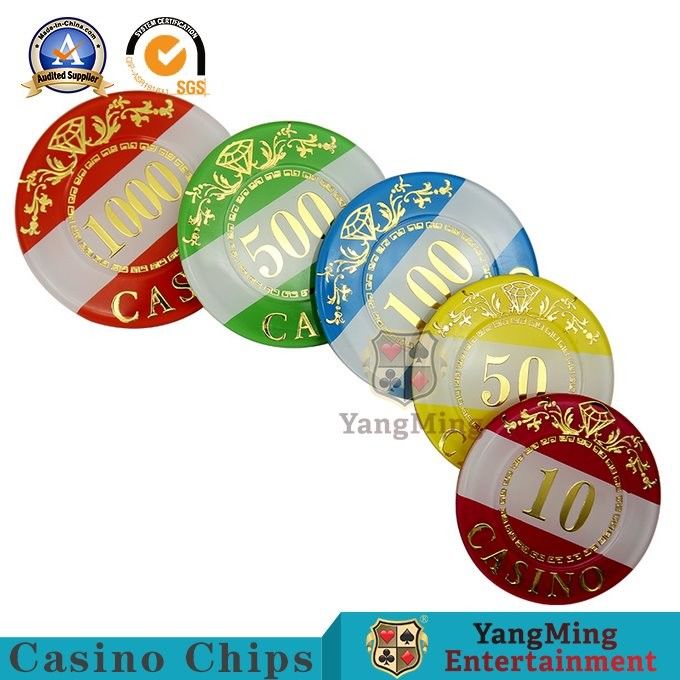 Kwaliteit 760Pcs acrylchip set texas black jack die Chip Currency Anti-Counterfeit Plastic Chip-de Aanpassing van de Vleksteun bronzen fabriek