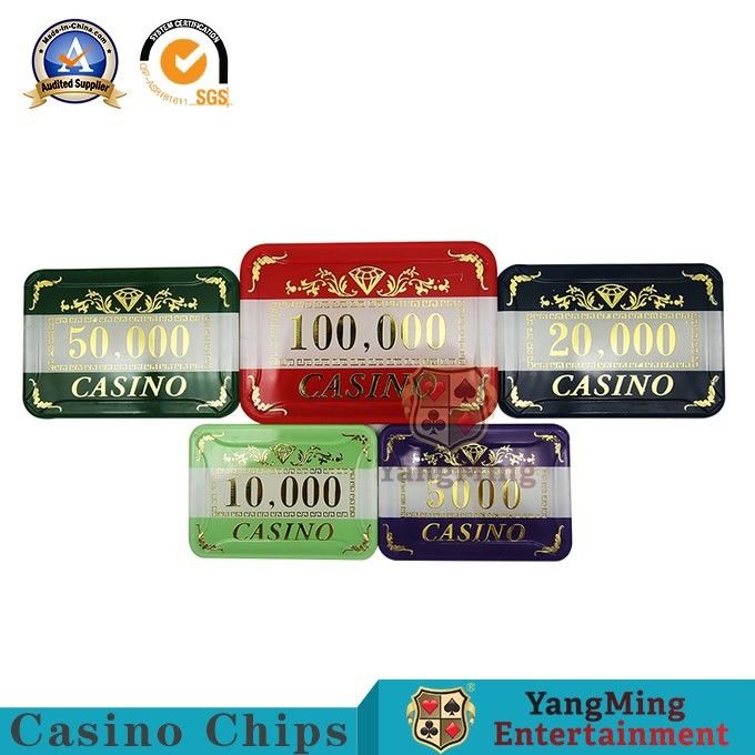 Kwaliteit 760Pcs acrylchip set texas black jack die Chip Currency Anti-Counterfeit Plastic Chip-de Aanpassing van de Vleksteun bronzen fabriek