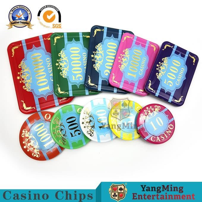 Kwaliteit Anti Vervalst Texas Hold hen het Hete Stempelen Plastic Chipset fabriek