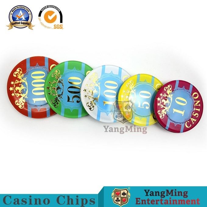 Kwaliteit Anti Vervalst Texas Hold hen het Hete Stempelen Plastic Chipset fabriek