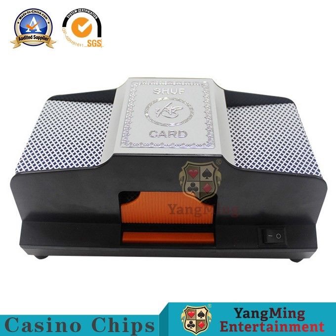 Kualitas 6V 2 Professional Plug In Poker Automatic Card Shuffler Dealer pabrik
