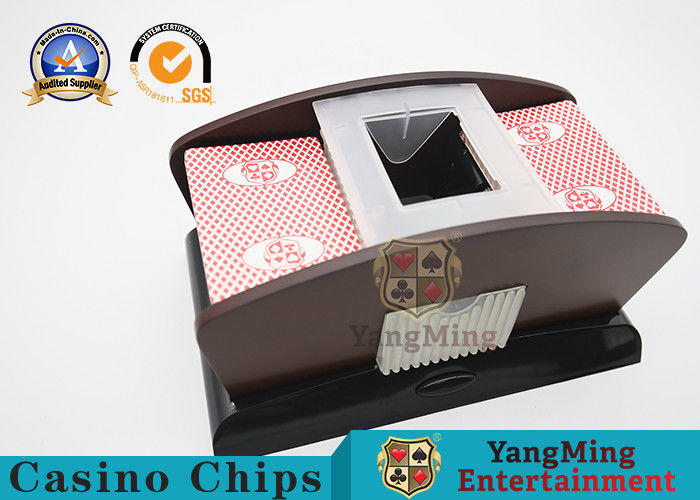 Jakość Kolor drewna Plastik 2 pary Poker Card Shuffler Silent Baccarat Texas Table Game fabryka