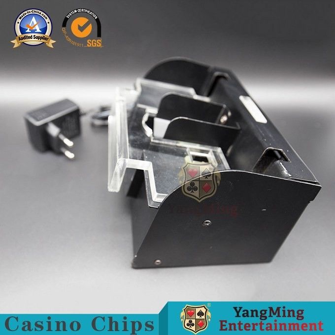 Qualidade Shuffler de aço inoxidável preto feito sob encomenda 1 automático do pôquer do metal 2 plataformas fábrica
