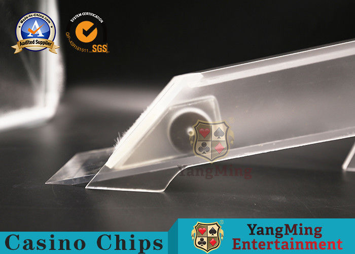 Kalite Yepyeni Kalın Akrilik Mat 8 Çiftli Poker Bayi Üreticisi Ismarlama Tek Kart Bayi Karıştırıcı Botları fabrika