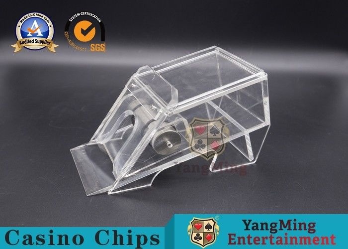 Qualität transparenter kundenspezifischer acrylsauerschuh Genehmigens750g für Bakkarat-Spieltisch Fabrik