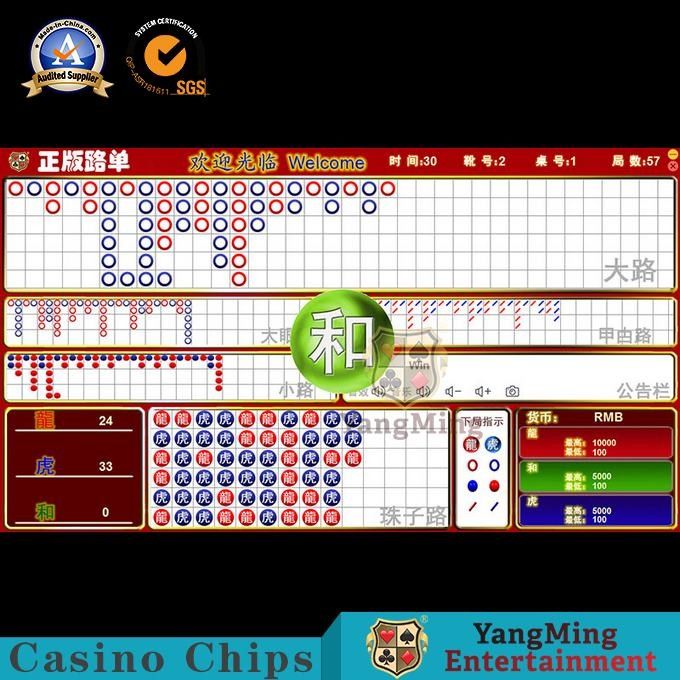 Jakość English Roulette Poker Table System Oprogramowanie Wersja na żywo Elektroniczny system rozliczeniowy fabryka