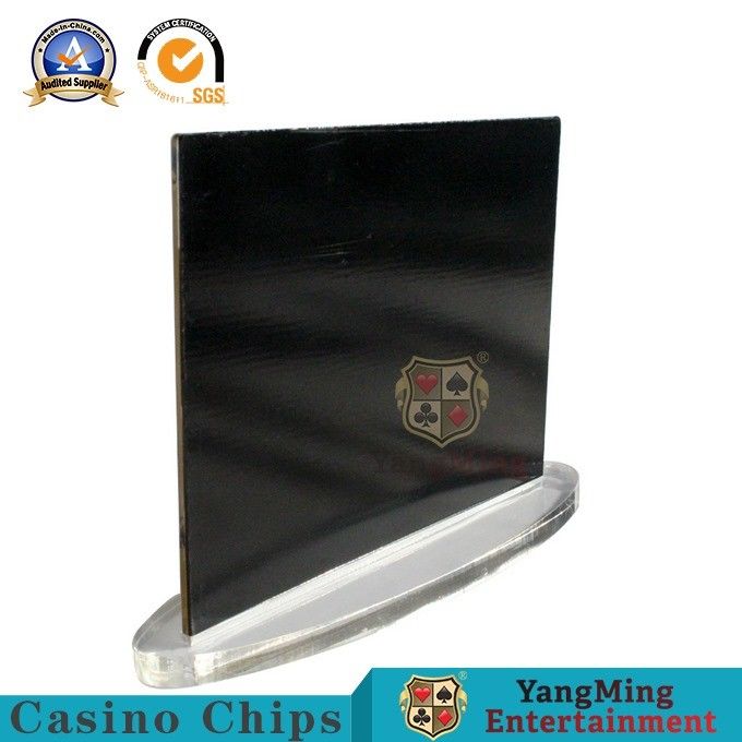 Quality Acrylic Golden Transparent NiuNiu Gambling Poker Game Limited Red Card Entertainment Chip Table Manual Digital Sign factory