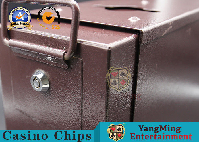 Qualità Accessori del gioco del casinò di doppio strato del metallo con contanti chiudibili a chiave fabbrica
