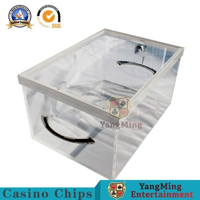 Chất lượng Phụ kiện trò chơi Casino Acrylic trong suốt với ngăn kéo khóa nhà máy