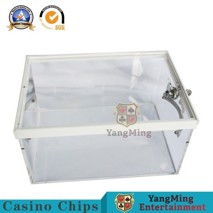 Chất lượng Phụ kiện trò chơi Casino Acrylic trong suốt với ngăn kéo khóa nhà máy