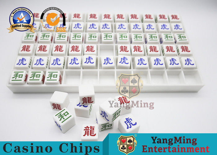 Chất lượng Khắc Phông chữ Sáng Trò chơi đánh bạc Baccarat Rồng Hổ Bộ giọt sương Khung miễn phí Hạt nhựa trắng Acrylic nhà máy