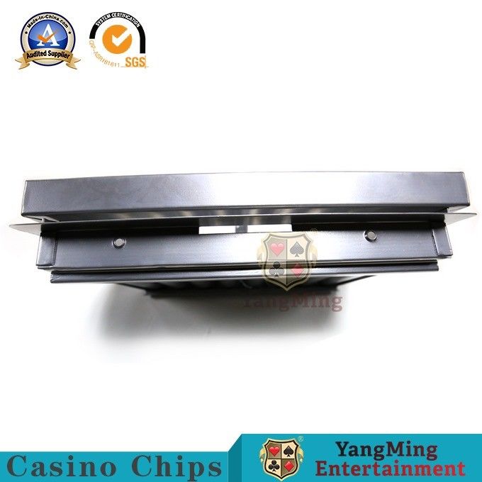 Quality Silver White 8 Grid Blackjack Casino Chip Tray Anti Counterfeiting factory