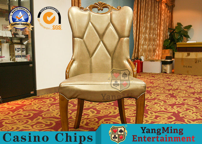 Qualità Retro pranzare della quercia presiede il baccarat Texas Club With Soft Backrest di svago fabbrica