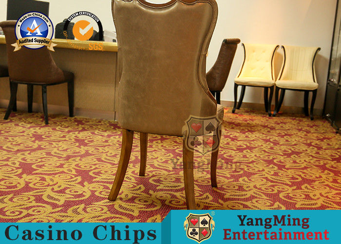 Qualità Retro pranzare della quercia presiede il baccarat Texas Club With Soft Backrest di svago fabbrica