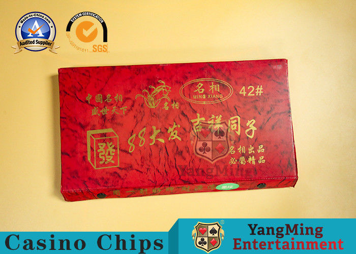Kualitas Aksesori Permainan Papan Kasino Teka-teki Melamin Hiburan Pai Gow Push Cone pabrik