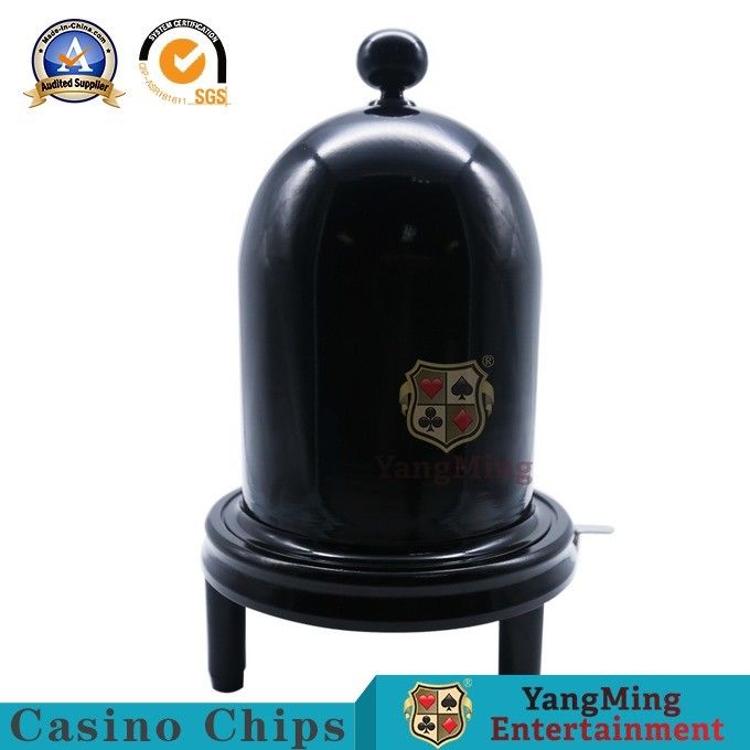 Quality Metal Manual Pressing Dice Cup Poker Table Game Screen Matching Glass Cover factory