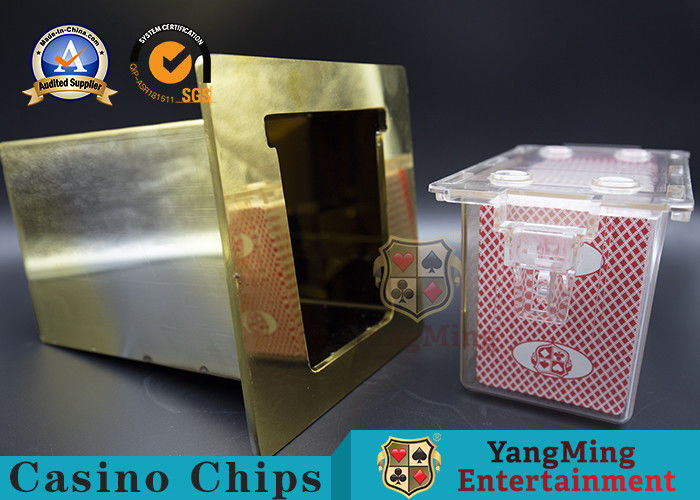 1kg Playing Card Box Electroplated Titanium Golden Stainless Steel