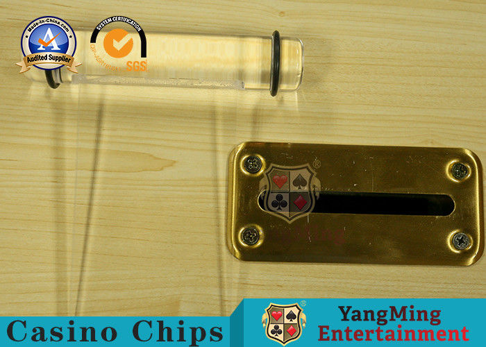 Qualität Münzen-70mm Acrylmetallbargeld-Kasten-Wasser-Behälter-Einsatz-Brett-Schürhaken-Tabelle Fabrik