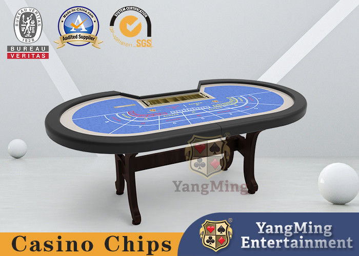 Jakość Tablica MDF Gambling 8-cyfrowy składany stół do pokera I Shaped H Foot fabryka