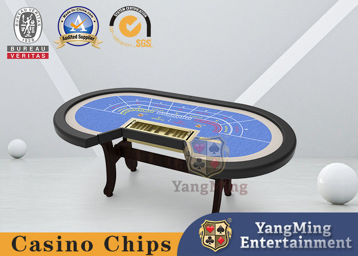 Kualitas Perjudian Papan MDF Meja Poker Lipat 8 Digit I Berbentuk Kaki H pabrik