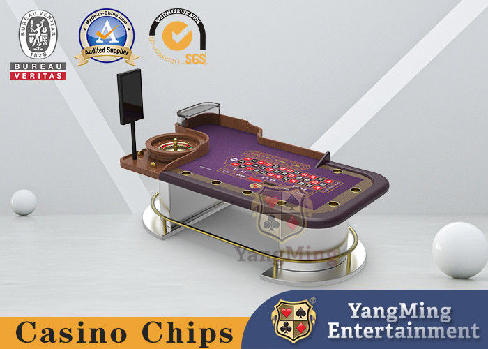 品質 32Inch PU耐火性板が付いている革半ディスク ルーレットの火かき棒のテーブル 工場