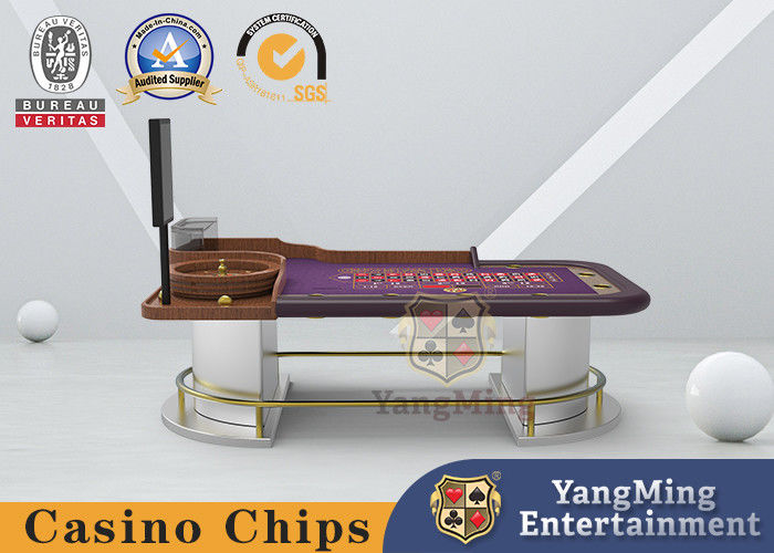 品質 32Inch PU耐火性板が付いている革半ディスク ルーレットの火かき棒のテーブル 工場