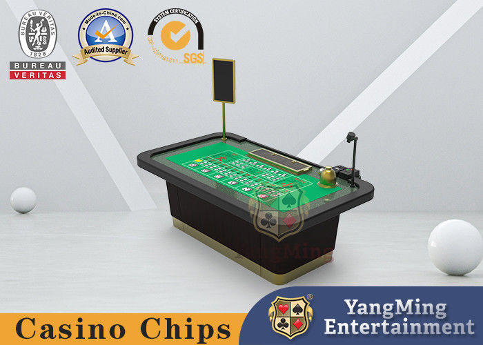 Quality PU Leather Handrail Electric Professional Poker Table With Fireproof Board factory