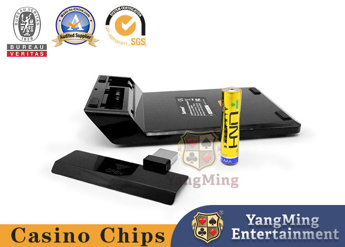 Quality All Black Poker Table Wireless Keyboard Manual Input Casino Game Accessories factory