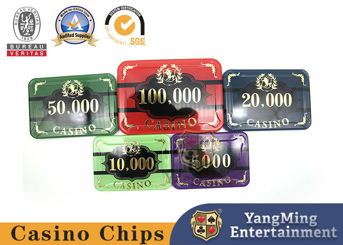 Kwaliteit 760 stukken van tweelagen acryl UV detecteren anti-vervalsing chip set Texas Black Jack Hot Stamping Plastic Chip Set fabriek