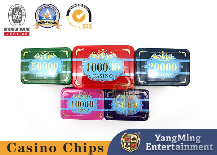 Quality 760 Pieces Of Purple Light Anti-counterfeit Texas Hold 'em Hot Stamping Plastic Chip Set High-grade Crystal Acrylic Chip factory